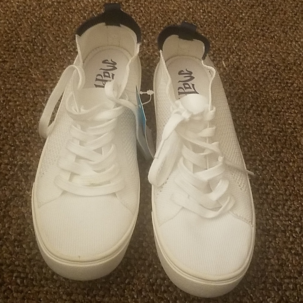 White canvas sneakers